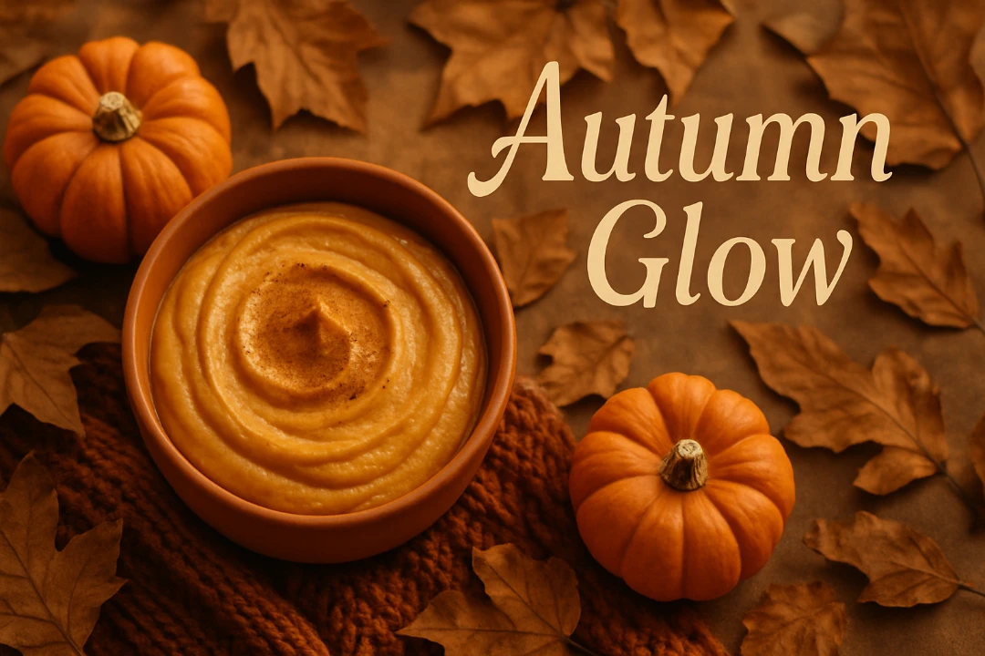 Pumpkin and cinnamon mask for nourishing autumn skin.