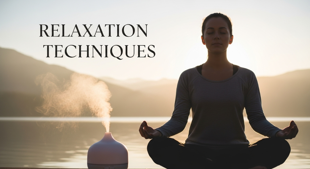 Person meditating for sleep
