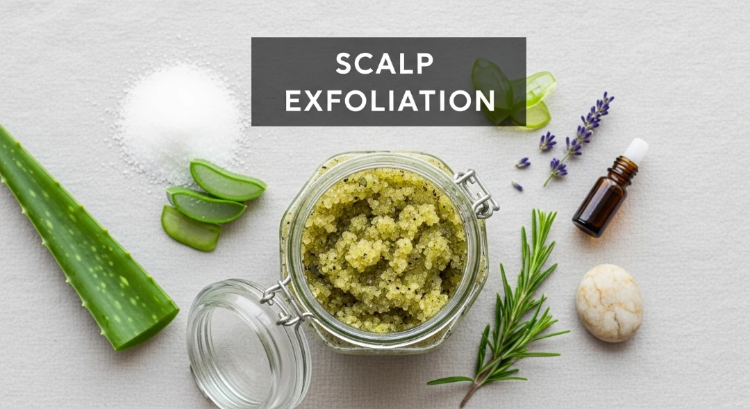 Natural scalp exfoliating scrub