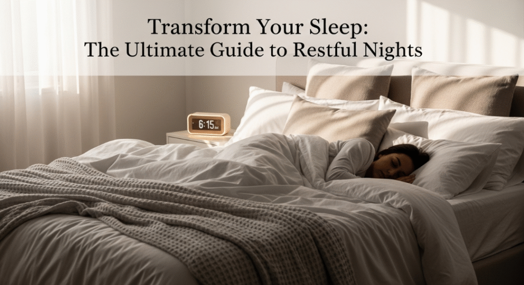 Serene bedroom for restful sleep