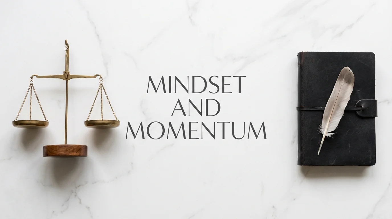 A conceptual image symbolizing mental balance and the psychological benefit of organization.