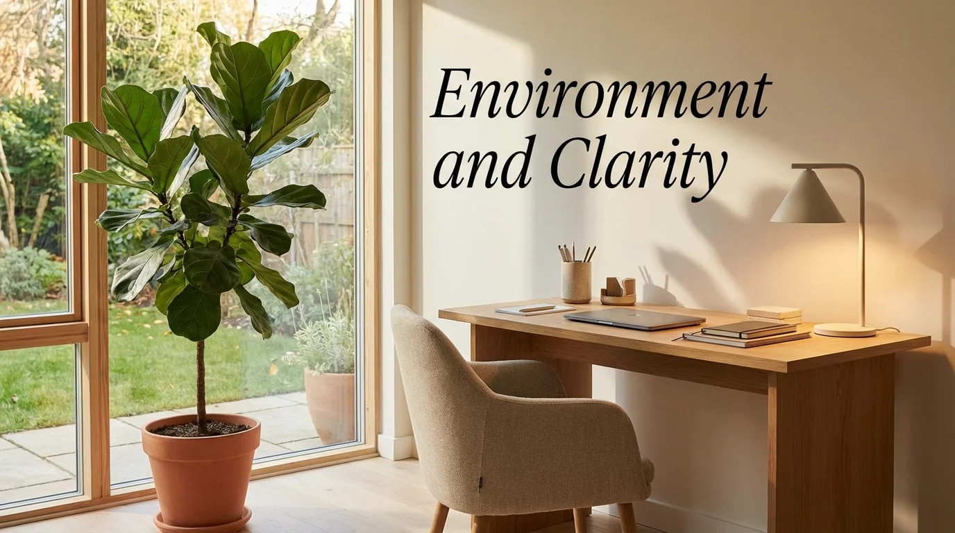 An optimized office environment that promotes mental clarity and reduces stress.