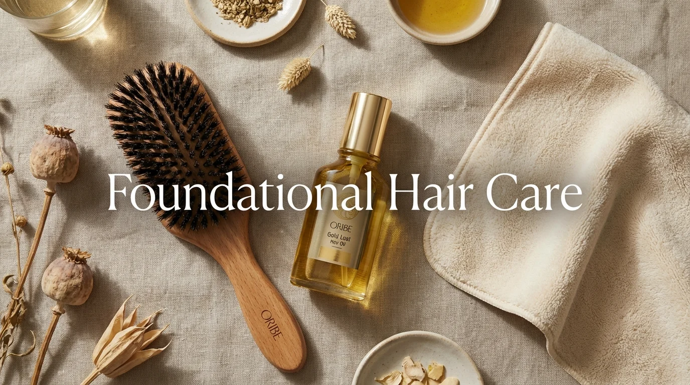 Professional hair care tools for preparing hair.