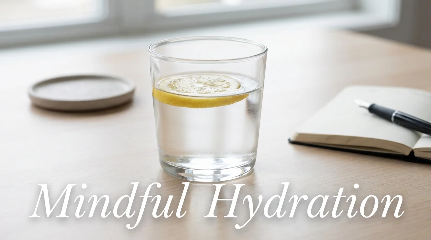 A refreshing glass of water with lemon to represent overlooked hydration habits.