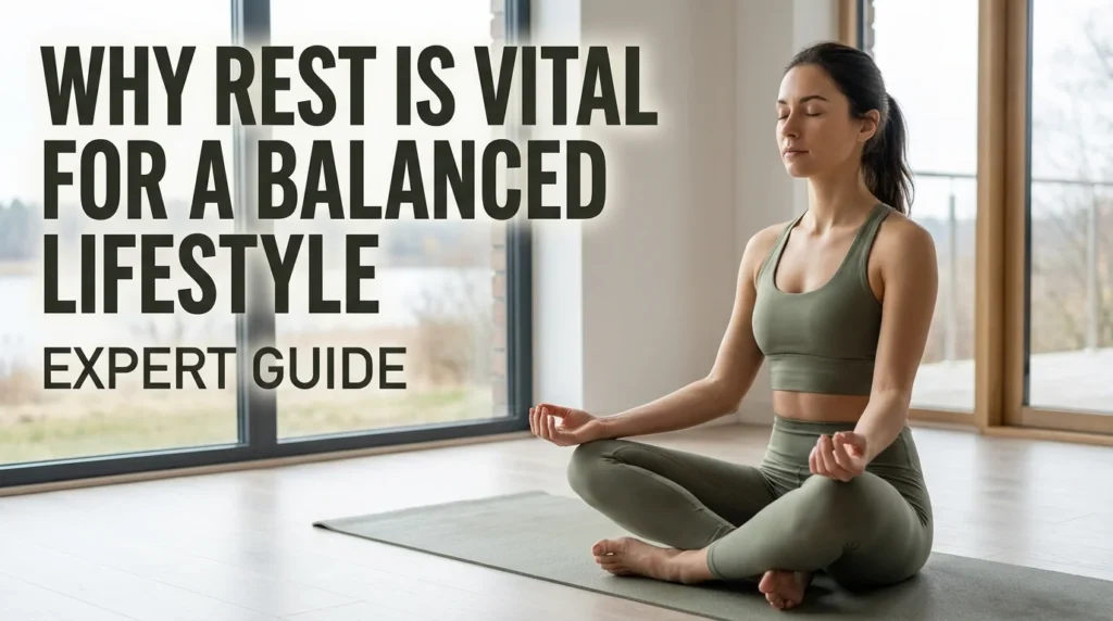 A peaceful person relaxing in a serene environment to illustrate why rest is an important part of a balanced lifestyle.