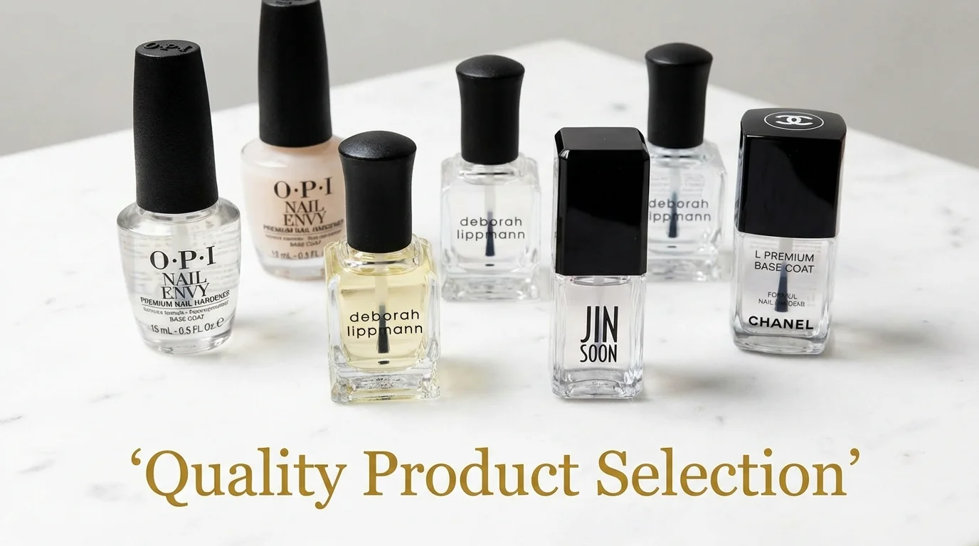 High-end nail treatments and base coats.