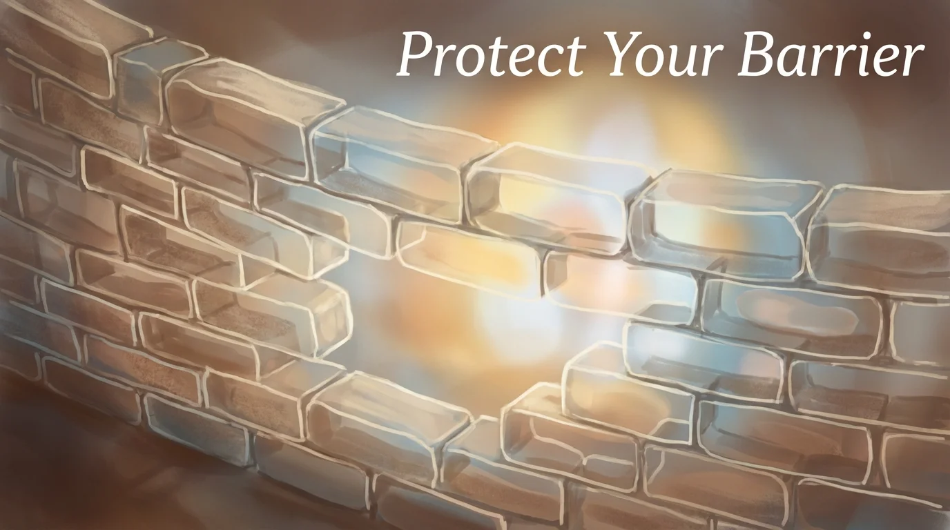 Illustration of a strong skin barrier as a vital daily habit.