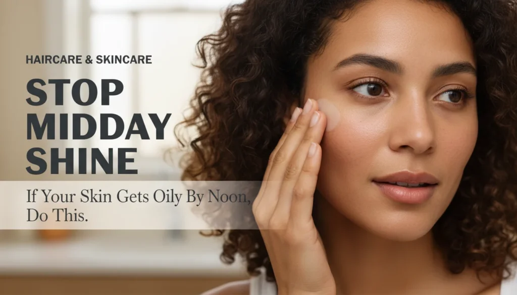 If Your Skin Gets Oily By Noon, Do This: Stop Midday Shine