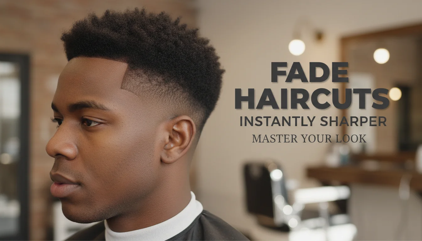 A sharp and professional men's fade haircut with clean side transitions and precise styling for a polished grooming look.