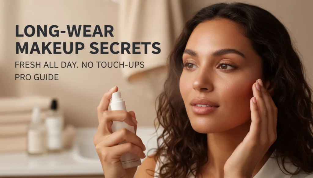 A woman with flawless and radiant long-wear makeup looking fresh throughout the day