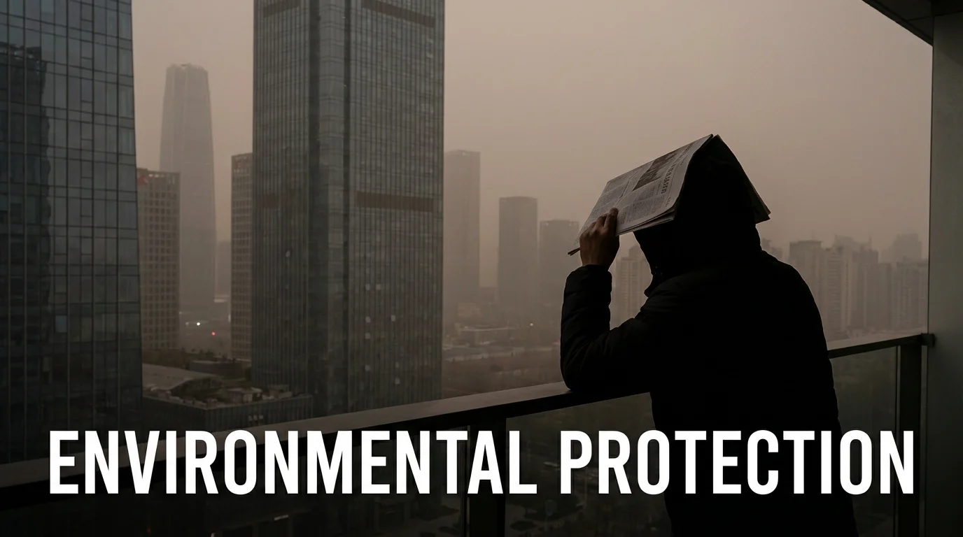 Visual representation of urban pollution and its effect on hair.