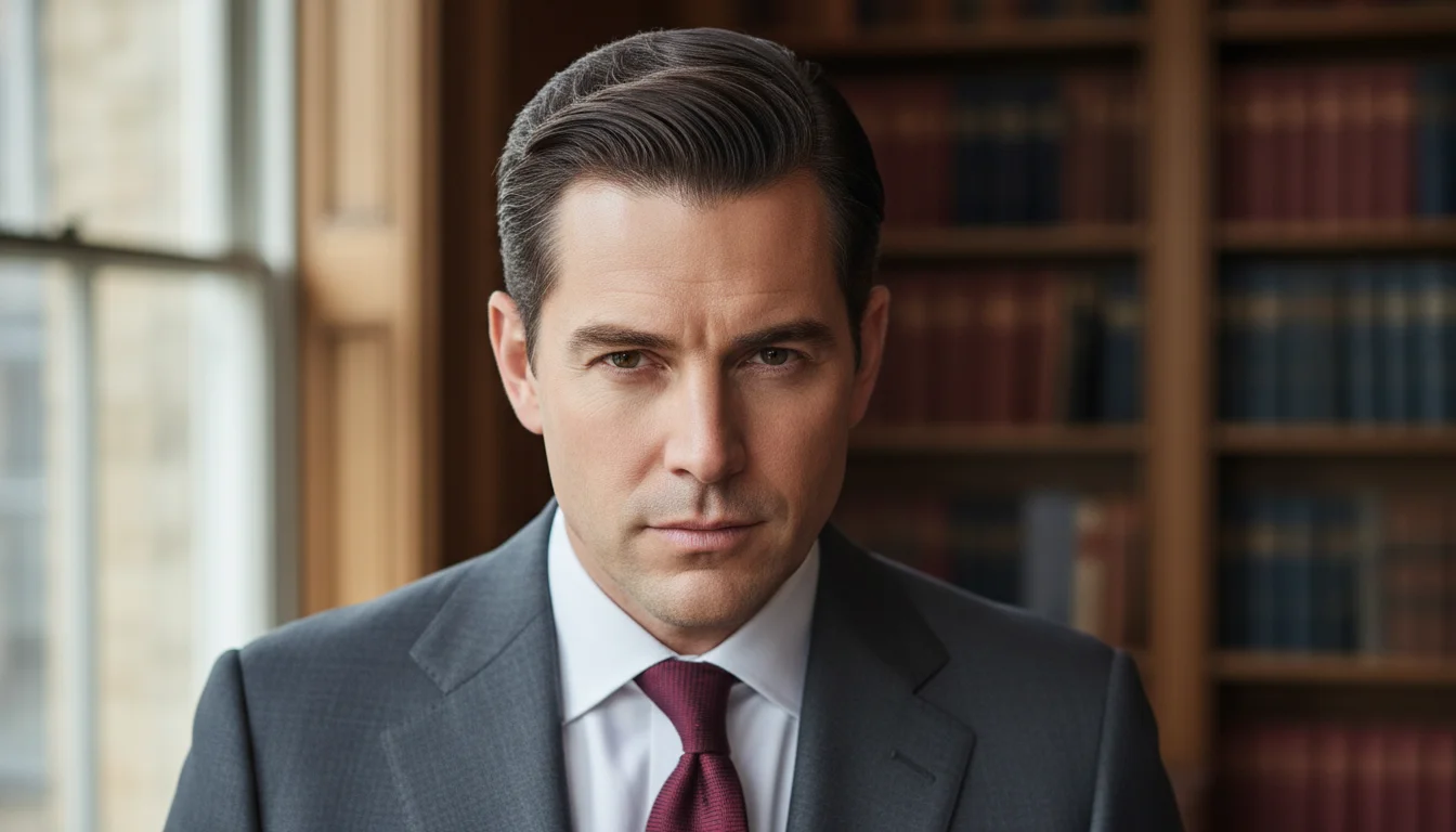 Classic men's side part hairstyle representing professionalism and attractiveness.