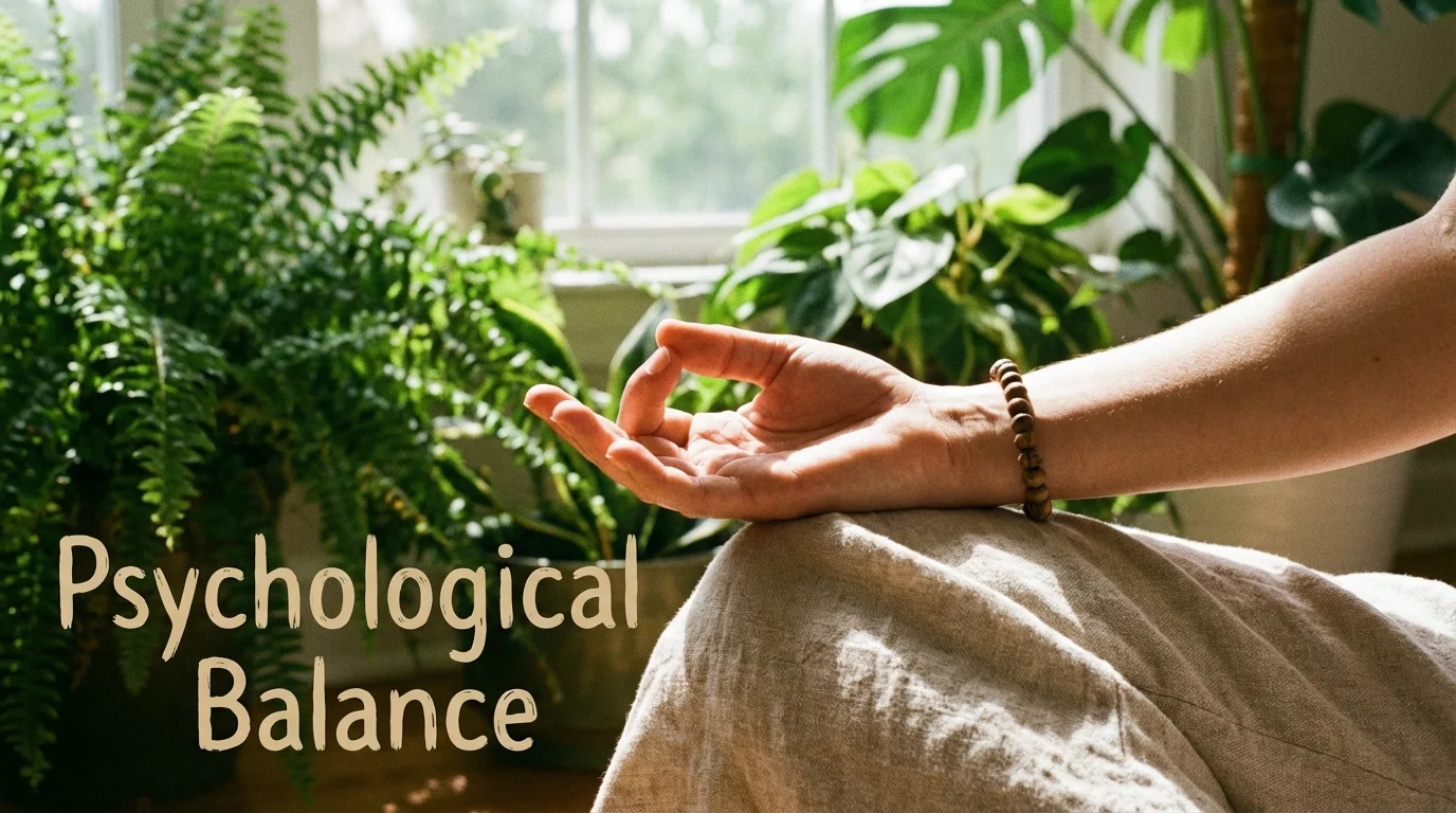 Person practicing mindfulness to start the day calmly.