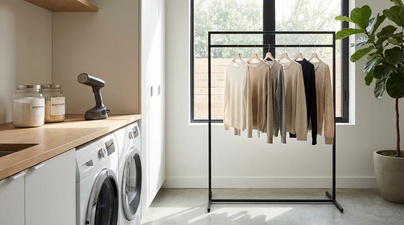 Sustainable garment care and maintenance practices.