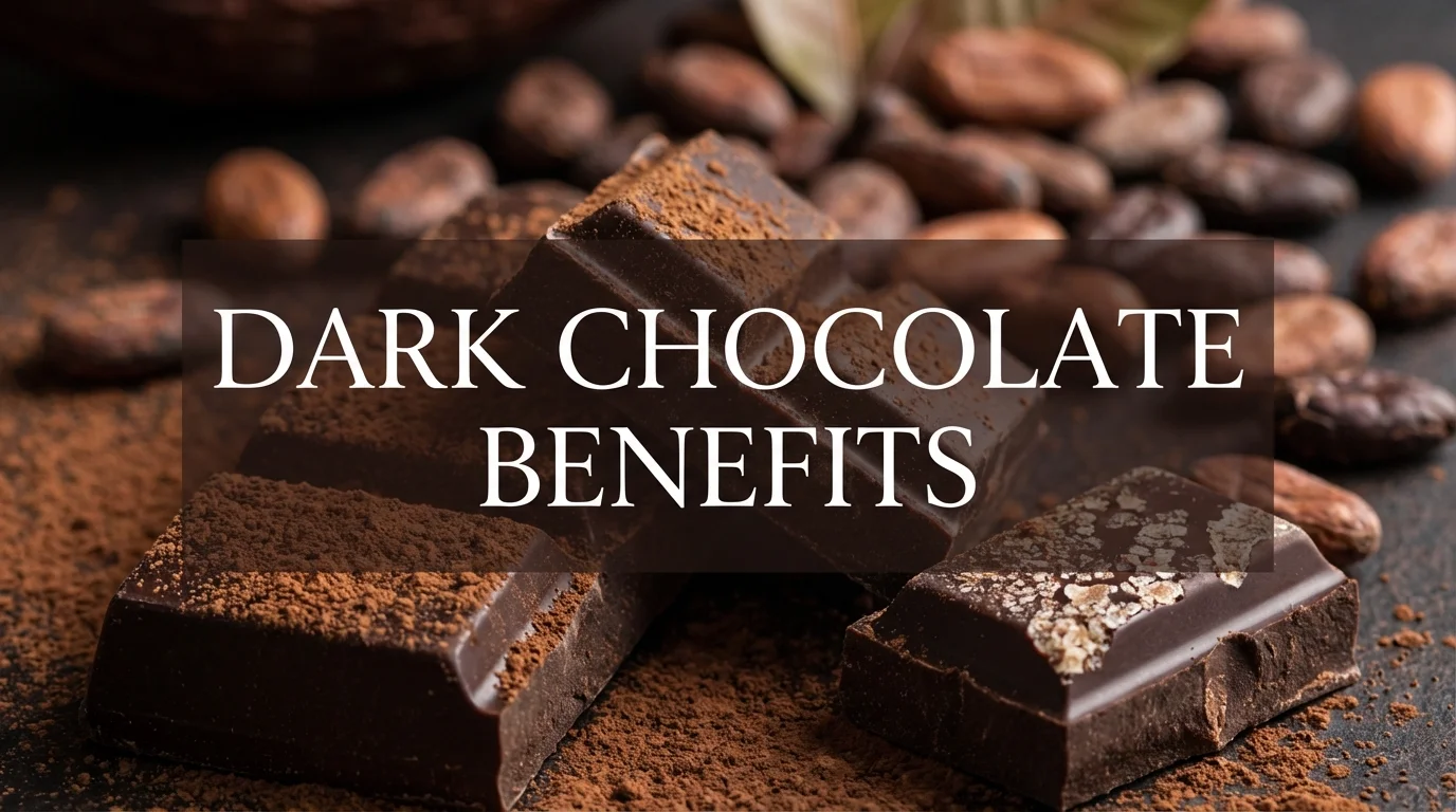 Close-up of high-quality dark chocolate rich in flavonoids.